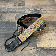 Funky Strap Co - Gold Alphabet Ukulele Strap #710