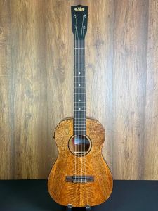 Kala KA-CM-BE Curly Mango Electro Satin Finish Baritone Ukulele