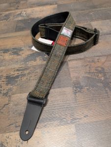 Harris Tweed Luxury Ukulele Strap - Dark Green #6