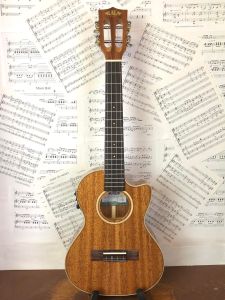 Kala KA-SMH-TG-CE All Solid Mahogany Gloss Electro Acoustic Tenor Ukulele