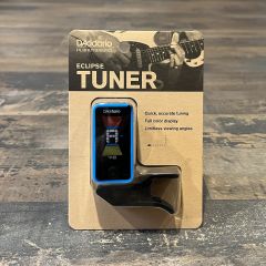 D'Addario Eclipse Clip On Instrument Tuner - Blue