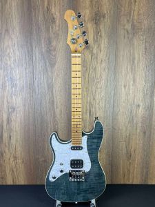 Flight Pathfinder Solidbody Electric Tenor Ukulele LEFT HANDED Trans Black