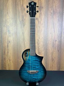 Flight Aviator CE - Solid Quilted Maple/Mango Slimline Electro Tenor Ukulele w/Gigbag #7800