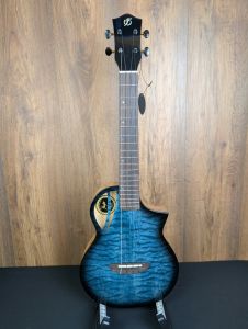 Flight Aviator CE - Solid Quilted Maple/Mango Slimline Electro Tenor Ukulele w/Gigbag #7957