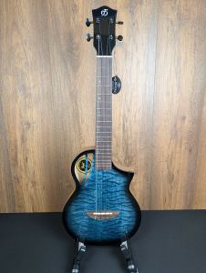 Flight Aviator CE - Solid Quilted Maple/Mango Slimline Electro Tenor Ukulele w/Gigbag #7998