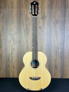 Flight CARABAO LITE Solid Spruce Top Mango Electro Acoustic Baritone Uke w/Gigbag #5997