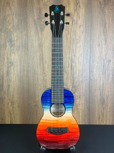 Kanile'a Ilikai-S Pro Solid Flamed Maple Soprano Ukulele w/gigbag #29733