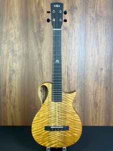Preowned Kala Revelator NSL-T Flamed Myrtle and Korina Tenor Ukulele w/Gigbag #39231224