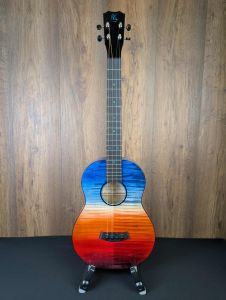 Kanile'a Ilikai-B Pro Solid Flamed Maple Baritone Ukulele #29355