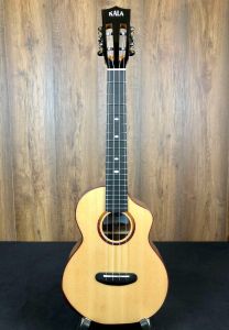 Kala KA-CT-SSRW-TG-C Contour Series Solid Spruce Top/Rosewood Tenor Cutaway Ukulele w/gigbag