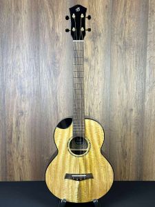 Flight Maia LH EQ-A Solid Mango Top Steel String Left Handed Baritone Ukulele w/Gigbag #3