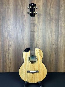 Flight Maia LH EQ-A Solid Mango Top Steel String Left Handed Baritone Ukulele w/Gigbag #1