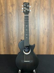 Enya 5 string EUT-MOON/BK/EQ-5 Solid Mahogany Tenor Ukulele w/Acousticplus BLACK - Taimane Gardner