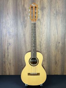 Ohana TK-70-6 All Solid Spruce and Mahogany 6 String Tenor Ukulele with Slotted Headstock