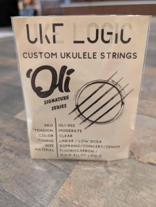 UKE LOGIC OLI-902 'Oli Collaboration Low-G Sop/Con/Ten Clear Fluorocarbon Ukulele Strings