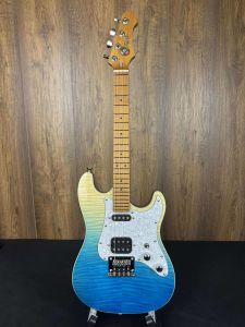 Flight Tenor Pathfinder Solidbody Electric Ukulele - Trans Blue