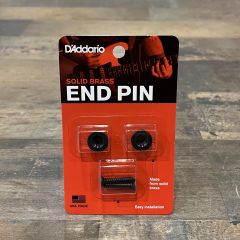 D'Addario Black Strap Buttons x 2 w/screws - fit yourself