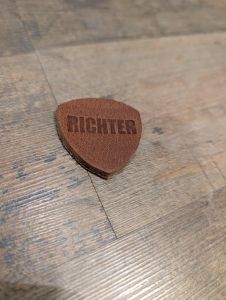 Richter 1720 Thick 3.5mm Leather Ukulele Plectrum (Single)
