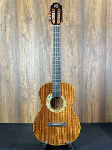 Snail S60B All Solid Flamed Acacia Baritone Ukulele with Gigbag #1