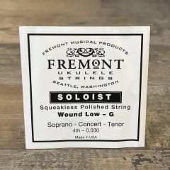 Fremont Soloist Squeakless Wound Low G string for Sop/Con/Ten size