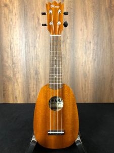 Ohana TPK25G All Solid Mahogany Pineapple Sopranino Ukulele