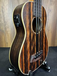 Kala UBASS-EBY-FS Striped Ebony Ukulele Bass Wound Strings w/bag