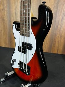 Kala KA-SB-TB-FS-L Left Handed Solid Body 4-String Fretted Ubass Tobacco Burst w/gigbag