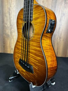 Kala UBASS EM-FS-LH Left handed Exotic Mahogany Bass Ukulele Fretted w/Gigbag