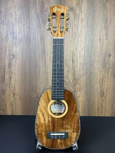 Uma UK-30SSP EVO All Solid Acacia PINEAPPLE Soprano Ukulele w/Gigbag