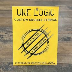 UKE LOGIC H-FW4-C Hard Tension Low G Clear Fluorcarbon Strings w/Thomastik Flatwound Low G