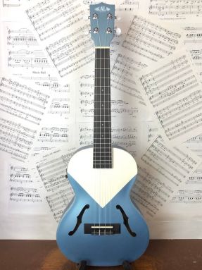lake shore blue Kala archtop tenor ukulele