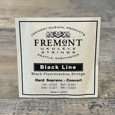 Fremont Black Line Fluorocarbon Strings Set of 4 Soprano/Concert Hard Tension