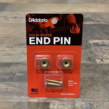 D'Addario Brass Strap Buttons x 2 w/screws - fit yourself