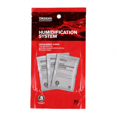 D'Addario Humidipak STD Replacement 3 Pack - '2 way humidity control' PW-HPRP-03