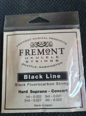 Fremont Black Line Fluorocarbon Strings Set of 4 Soprano/Concert Hard Tension