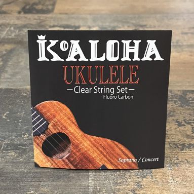 KoAloha Clear Fluorocarbon Soprano/Concert High G Ukulele Strings