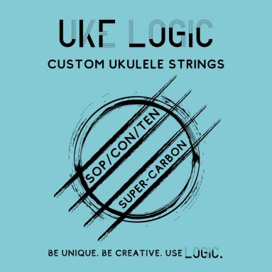 UKE LOGIC H-BLD-C Hard Tension Low D Clear Fluorocarbon Baritone Ukulele Strings