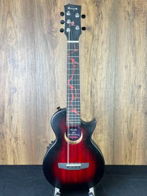 Enya 5 string EUT-MOON/MAGMA/EQ-5 Solid Mahogany Tenor Ukulele w/Acousticplus MAGMA - Taimane Gardner