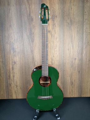 Flight A10-BRG Premium Spruce/AAA Hawaiian Koa Baritone LEFT HANDED Ukulele w/Gigbag British Racing Green #1