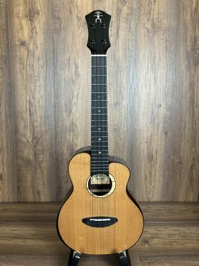 AnueNue UT214 'Cedar Bird' Solid Western Red Cedar & Indian Rosewood Tenor Ukulele w/Case