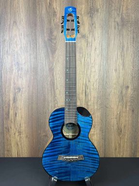 Flight Comet Flamed Maple and Mango Blue Tenor Ukulele 