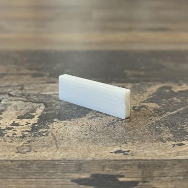 Corian White Ukulele Nut Blank