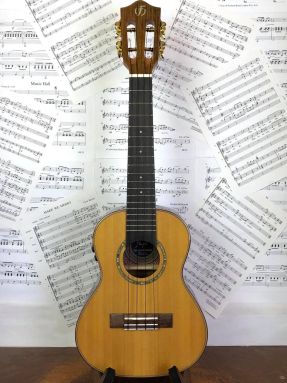 Flight Diana Soundwave Electro Acoustic Solid Cedar top and Walnut Concert Ukulele w/Gigbag