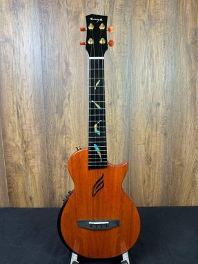Enya EUT Feather Natural Tenor Electro Ukulele Solid Mahogany with gigbag