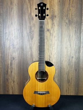 Flight Lily EQ-A Solid Cedar Top Steel String Baritone Ukulele