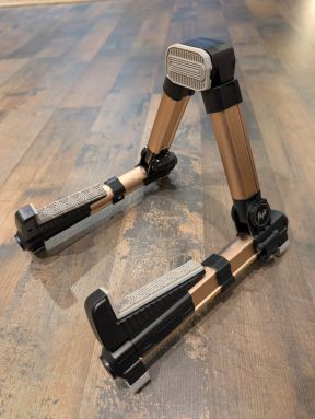 Flight FLUST01-SIL Silver Adjustable Folding Ukulele Stand