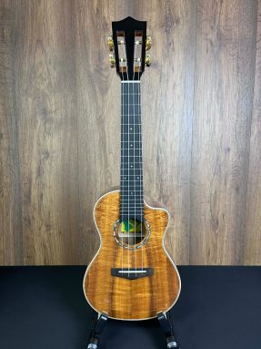Big Island Honu KSA-CTG Artist Series Koa Deluxe Concert Ukulele with Cutaway and Slotted Headstock 