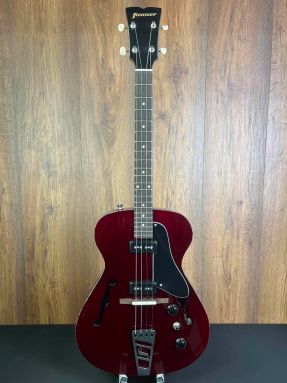 Fanner 'JAZZY' Semi-Hollow Electric Baritone Ukulele Oxblood Stain #4