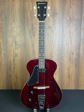 Fanner Jazzy Left Handed Electric Oxblood Stain Tenor Ukulele