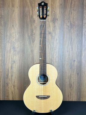 Flight CARABAO LITE Solid Spruce Top Mango Electro Acoustic Baritone Uke w/Gigbag #5999